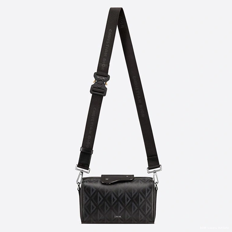 Cheap Bag Motif Black Dior Lingot 22 Diamond CD Canvas 0806 Luxury